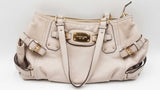 Michael Kors Hamilton White Pebbled Leather Satchel Bag Sd0326ozd7