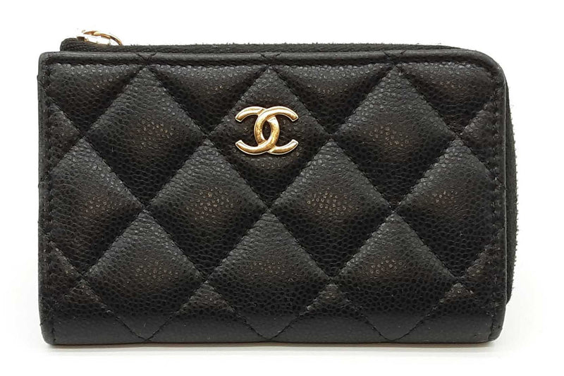 Chanel Quilted Caviar Zip Coin Wallet Eb1125wcrde