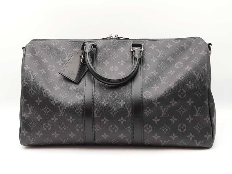 Louis Vuitton Keepall Bandoulière 45 Monogram Eclipse Coated Canvas Fw0725lzxzdu