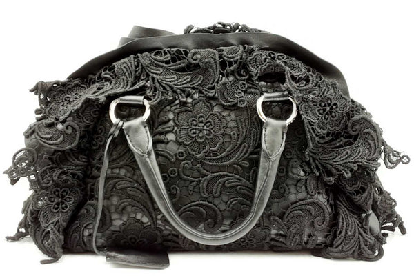 Prada Lace Pizzo Bowler Bag Eb0824orxdu