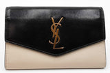 Yves Saint Laurent Uptown Colorblock Leather Chain Wallet Eb0326wpxdu