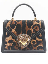 Dolce & Gabbana Devotion Leopard Print Top Handle Bag Eb1125ixzdu