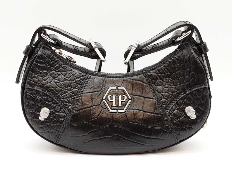 Phillip Plein Crocodile Embossed Shoulder Bag Sd0725czxde