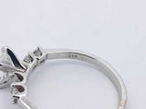 1.33cttw Diamond Ring In 14k White Gold 3.2 Grams Size 9 Eb0525oexzsa
