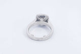 Approx. 1.52ctw Diamond Ring In Platinum 10.5 Grams Size 4.25 Eb1124oxxzsa