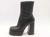 Versace Platform Bootie Black Size 8.5 Aa0725crsa