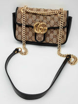 Gucci Monogram Canvas Marmont Shoulder Bag Eb1024pxzdu