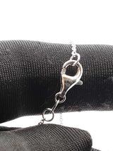 1.51 Cttw Diamond Teardrop Halo & 14k White Gold Station Necklace 4.4 Grams 17 Inch Fw0826erxdu