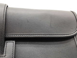 Hermes Jige Elan 29cm Black Box Calf Leather Clutch Do0526ixzde