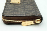 Michael Kors Logo Jet Set Zip Around Wallet Eb0824oxdu