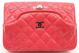 Chanel Quilted Pink Patent Leather Kiss Lock Front Pocket Crossbody Eb1025lexzde