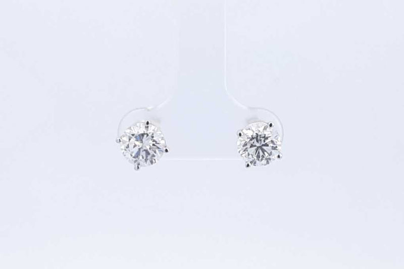 Lab Grown Diamond 3.07ctw Stud Earrings In 14k White Gold 1.69g Eb1121pwxzsa