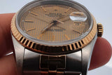 Rolex Oyster Perpetual Datejust Houndstooth Dial 36mm Watch Eb0526rrxzde