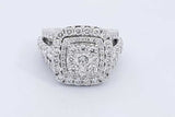 5.16ctw Lab Grown Diamond Ring In 14k White Gold 9.3 Grams Size 7 Eb0225rxzsa