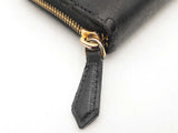 Fendi Zip Around Black Leather Wallet Sd0425rzsa