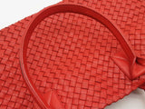 Bottega Veneta Red Intrecciato Leather Cabat Tote Bag Eb0326lwxzde