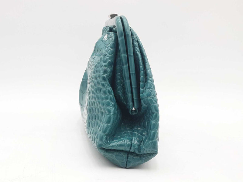 Balenciaga Cloud Clutch Croc Print Leather Crossbody Sd0625wzxsa