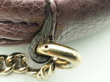 Gucci Soho Purple Metallic Leather Chain Crossbody Eb0126oxzsa