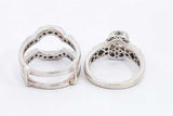 1.76ctw Diamond Wedding Set In 14k White Gold 14.6 Grams Size 8.5 Eb0225orxzsa