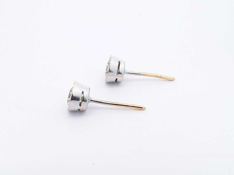 2.0 Cttw Diamond & 18k White Gold Stud Earrings 5 Grams Fw1124lrxdu