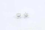 2ctw Lab Grown Round Diamond Stud Screwback Earrings 14k Gold 1.4g Eb1224wrxdu