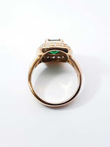 James Avery Heirloom Emerald & Diamond Ring In 18k Yellow Gold 9.5 Grams Size 6.25 Fw0726czxdu