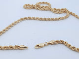 10k Yellow Gold 5 Grams Rope Chain 18 In Aa0726opzsa