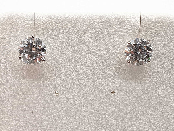 2.3 Cttw Lab Grown Diamonds 14k White Gold 1.0g Stud Earrings Do1224pxzde