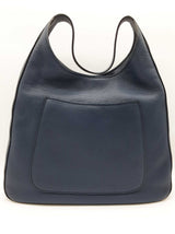 Prada Navy Blue Pebbled Leather Hobo Tote Bag Do0525rrxde
