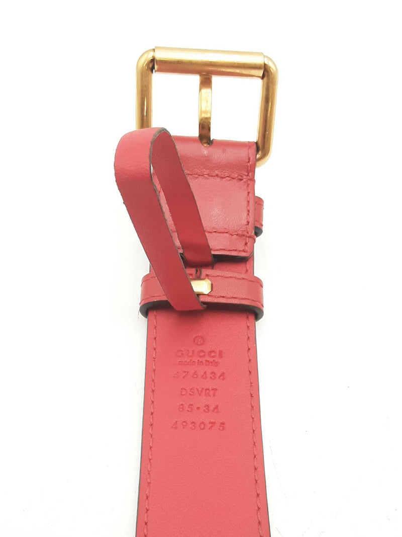Gucci Gg Marmont Red Leather Belt Bag Sd0325wrzsa