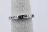 Tiffany & Co. Platinum Princess Cut Diamond Eternity Band 2.8g Size 4 Eb826exzsa