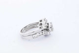 1.71cttw Diamond Wedding Set In 14k White Gold 9.9 Grams Size 6 Eb0826sxzde