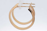 18k Yellow Gold Hoop Earrings 6.2 Grams Eb0726iorsa