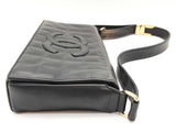 Chanel Cc Chocolate Bar Black Quilted Leather Shoulder Flap Bag Do0226crxde