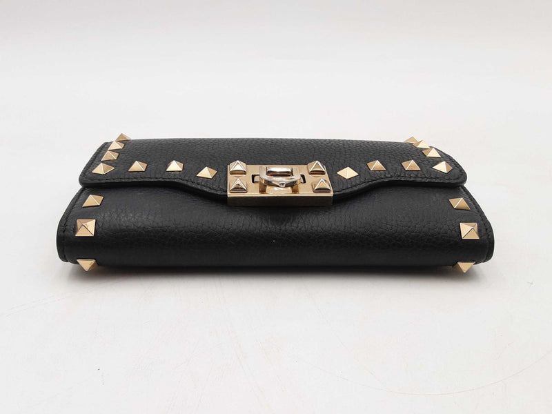 Valentino Garavani Rockstud Leather Wallet Sd0625lpzsa
