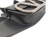 Valentino Garavani Black Leather Supervee Belt Bag Eb0326rxzde