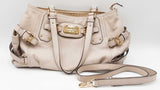 Michael Kors Hamilton White Pebbled Leather Satchel Bag Sd0326ozd7