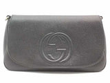 Gucci Soho Chain Leather Crossbody Black Aa0926rzxsa