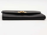 Salvatore Ferragamo Gancini Leather Wallet Black Aa0826lzxsa