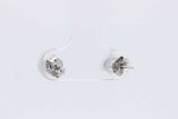 1.0cttw Lab Grown Diamond Stud Earrings In 14k White Gold 0.7 Grams Eb0326orxsa
