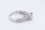 0.81cttw Diamond Ring In 14k White Gold 5.4 Grams Size 7.25 Eb0126sxzdu