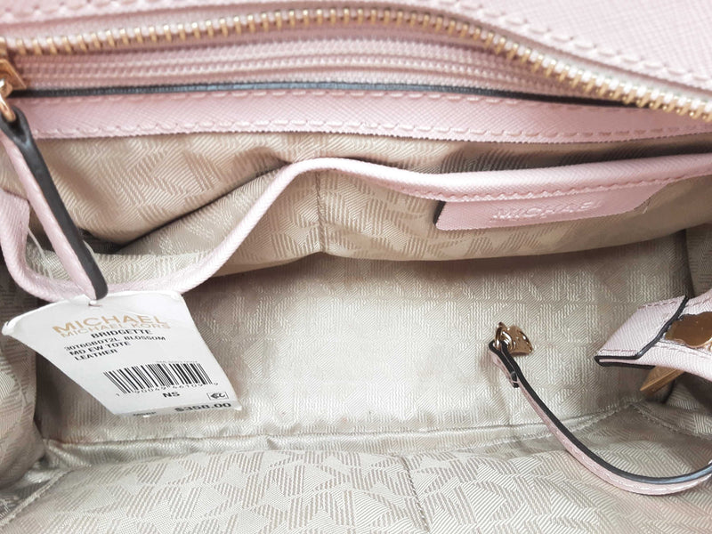 Michael Kors Bridgette Medium Saffiano Leather Blush Pink Tote Bag Sd1025orsa