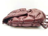Chanel Chesterfield Burgundy Red Puffy Quilted Leather Backpack Do0625oxzxde