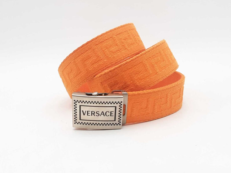 Versace Fabric Belt Orange Size 36 Aa0625crsa