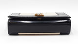 Yves Saint Laurent Small Kate Chain Bag In Alabaster & Black Leather Fw0926ezxdu