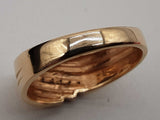 10k Yellow Gold 4.9g Clear Stone Ring Size 12.25 Do1024loxde