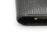 Louis Vuitton Black Epi Leather Viennois Wallet With Coin Pouch Eb0126lrxde