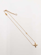 Louis Vuitton Louisette Monogram Blossom Gold-tone Fashion Necklace Fw0725lxzdu