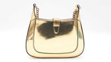 Gucci Jackie Notte Mini Gold Metallic Leather Crossbody Bag Sd0426szxdu