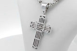 0.52cttw Diamond Cross Pendant Necklace 14k White Gold 35.5g 23.5in Eb1026lrxzsa